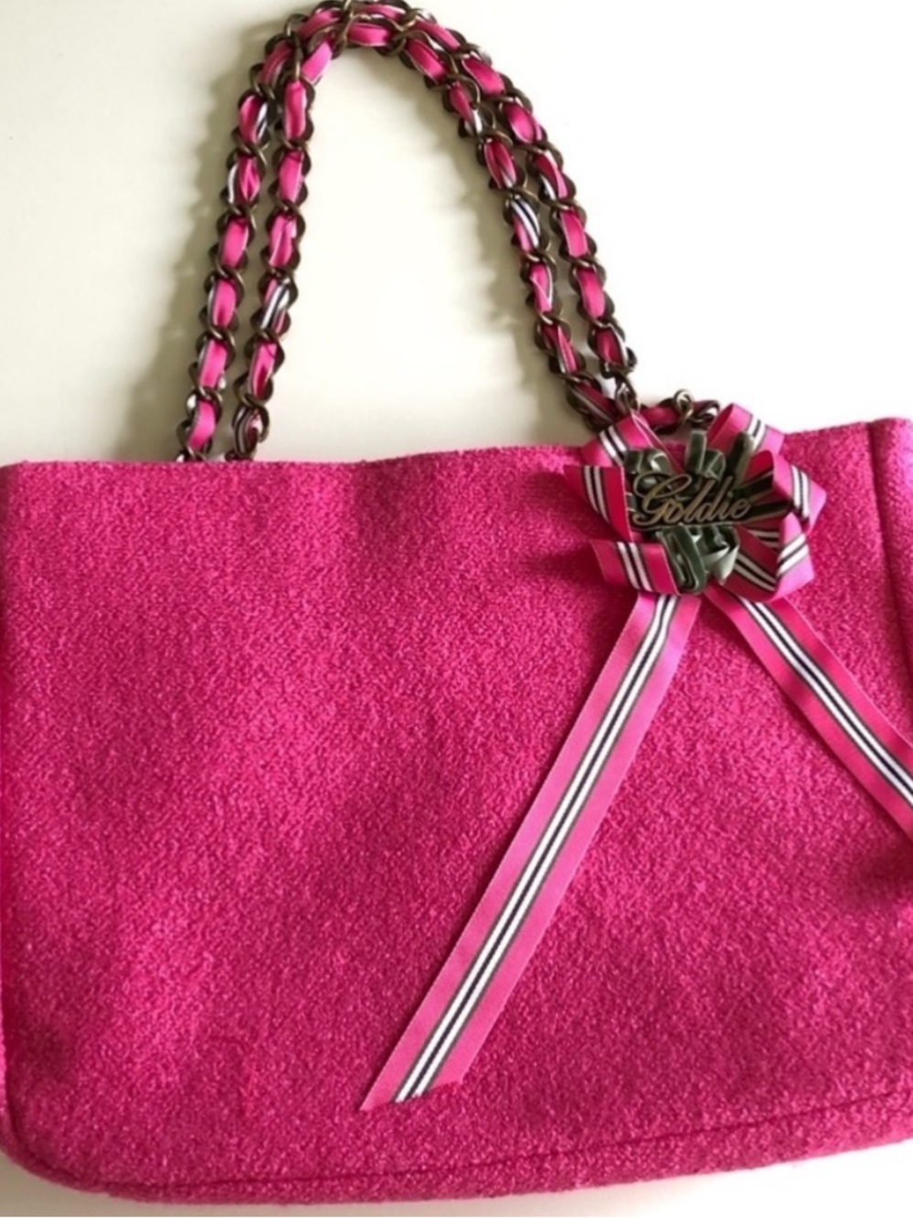 Bath & Body Works Goldie Tote Hot Pink Limited Edition NWT - Picture 7 of 15